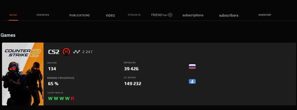CS166 Level 10 FACEIT Account | 2213 ELO | 134 Matches | 2024 Registration | Verified | Native Mail | 1000 FACEIT Points 